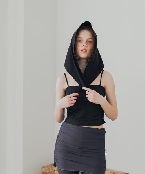 URBAN RESEARCH(アーバンリサーチ)の「『UVカット』Swim URBAN RESEARCH スイム サンカクスカーフ(水着・レディース・ブラック/ブラウン・-)」の5枚目の写真