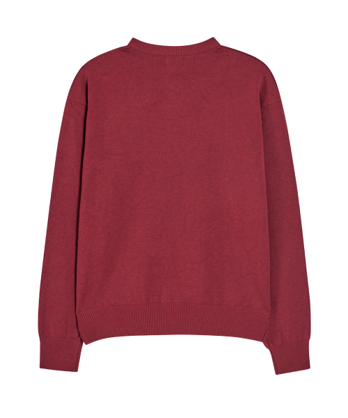 AKECII(アケシ)の「アンディソフトヘンリーネックニット_ワイン(ニット/セーター・メンズ・その他・LARGE/MEDIUM)」の9枚目の写真