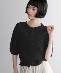 カーディガン/ボレロ カーディガン カットソー セット」に該当する