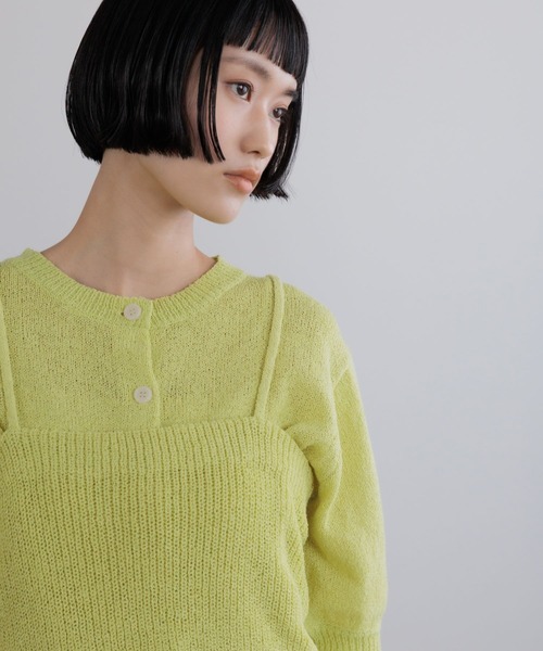 LOWRYS FARM(ローリーズファーム)の「メランジ2PセットカーディガンSS 678189(Tシャツ/カットソー・レディース・グレー/イエロー/ブラック・FREE)」の16枚目の写真