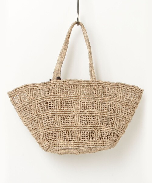 fredy emue(フレディエミュ)の「【BAGMATI/バグマティ】格子編みアバカトートバッグ(トートバッグ・レディース・ブラウン/ベージュ・FREE)」の8枚目の写真