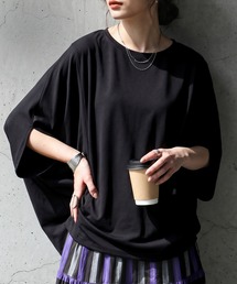 接触冷感 ドルマン カットソー Tシャツ