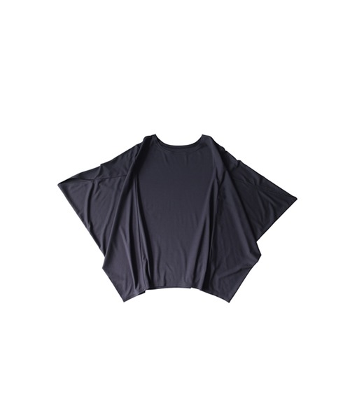 antiqua(アンティカ)の「接触冷感 ドルマン カットソー Tシャツ(Tシャツ/カットソー・レディース・ブラック/ブラウン系その他/アッシュグレー/ネイビー/ホワイト・ONESIZE)」の8枚目の写真