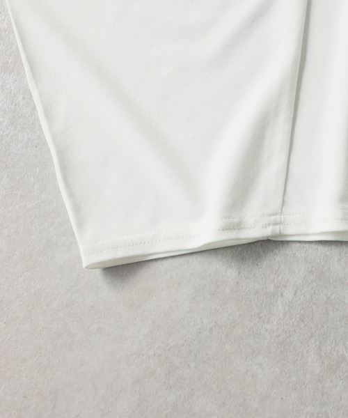 antiqua(アンティカ)の「接触冷感 ドルマン カットソー Tシャツ(Tシャツ/カットソー・レディース・ブラック/ブラウン系その他/アッシュグレー/ネイビー/ホワイト・ONESIZE)」の15枚目の写真