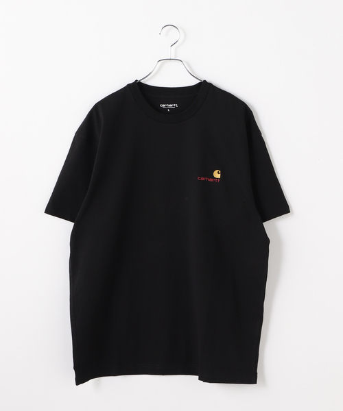 Carhartt WIP（カーハートダブリューアイピー）の「CARHARTT WIP / カーハート ダブリューアイピー S/S AMERICAN SCRIPT T-SHIRT（Tシャツ/カットソー・メンズ・レッド/ホワイト/ネイビー/ブラック・SMALL/LARGE/MEDIUM）」の2枚目の写真
