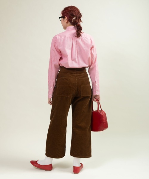 CHILD WOMAN(チャイルドウーマン)の「オックス ナチュラルトリプルワッシャーレギュラーシャツ(シャツ/ブラウス・レディース・レッド/ネイビー/ホワイト/ピンク・FREE)」の11枚目の写真
