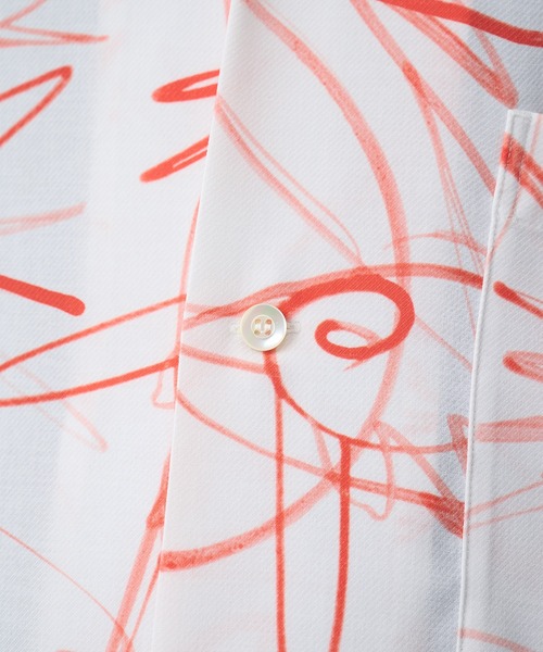 UJOH(ウジョー)の「【UJOH HOMME】Wide Set Open Collar BOX Shirt(シャツ/ブラウス・メンズ・レッド/グリーン・4/5)」の18枚目の写真