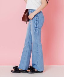 algy | レースアップデニムフレアパンツ(その他パンツ)