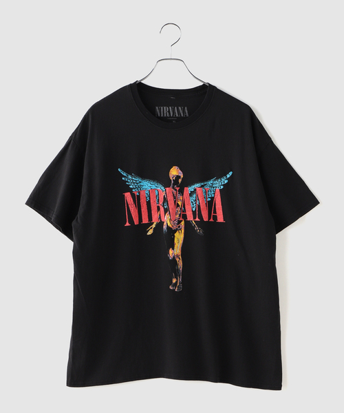 THRIFTY LOOK(スリフティールック)の「THRIFTY LOOK / スリフティ ルック NIRVANA S/S TEE(Tシャツ/カットソー・メンズ・ブラック・LARGE/X-LARGE)」の1枚目の写真