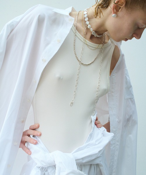 les bon bon】solid pearl pierce/ソリッド パール ピアス 10金 BOB965