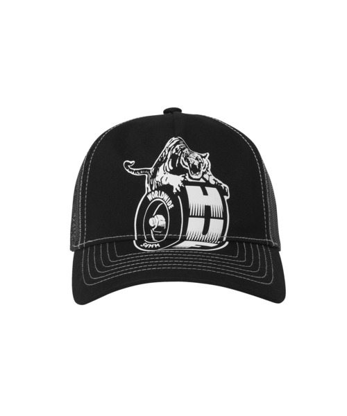 HUF(ハフ)の「URETHANE TRUCKER HAT(キャップ・メンズ・ブラック・O/S)」の3枚目の写真