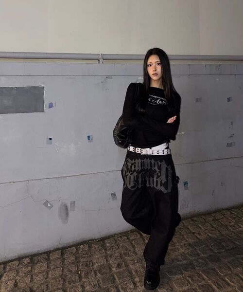 FANCY CLUB(ファンシークラブ)の「トゥースジャム ワイドデニムパンツ (ブラック) F26QD150(デニムパンツ・レディース・その他・1/2)」の14枚目の写真