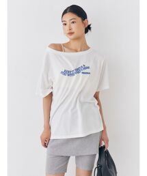 Ungrid | UV機能ワンショルロゴコンパクトTee(Tシャツ/カットソー)