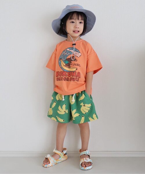 BREEZE(ブリーズ)の「【UVカット/水陸両用】ラッシュ半袖Tシャツ(Tシャツ/カットソー・キッズ・イエロー/チャコール/サックスブルー/オフホワイト/グリーン/オレンジ・120/110/100/80/130/90/140)」の7枚目の写真