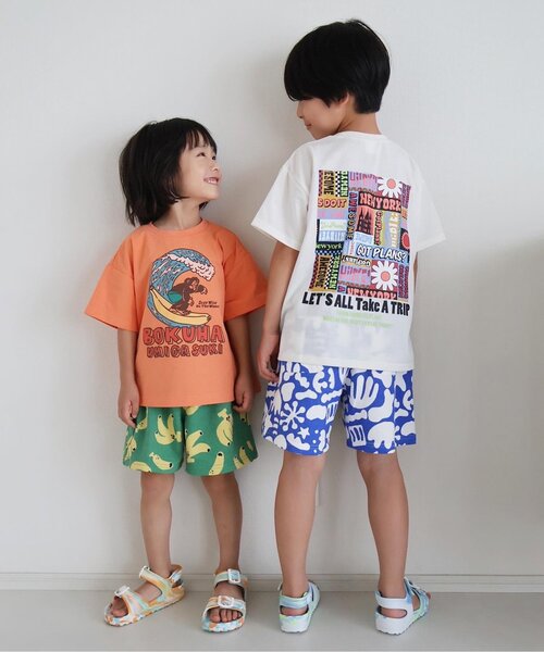 BREEZE(ブリーズ)の「【UVカット/水陸両用】ラッシュ半袖Tシャツ(Tシャツ/カットソー・キッズ・イエロー/チャコール/サックスブルー/オフホワイト/グリーン/オレンジ・120/110/100/80/130/90/140)」の9枚目の写真