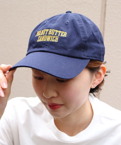 THE SHINZONE（ザ　シンゾーン）の「THE SHINZONE/シンゾーン　チョコチップクッキー・ピーナッツバターサンドウィッチキャップ　CHOCO・PEANUT CAP　26MMSIT12・13（キャップ・レディース・ブラウン/ネイビー・FREE）」の2枚目の写真