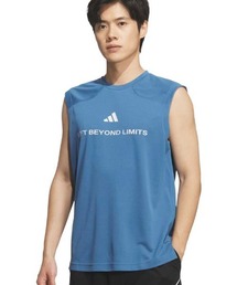 【別注】adidas アディダス テック エッセンシャルズ クールセンサー ワーディング グラフィック タンクトップ 限定コラボ