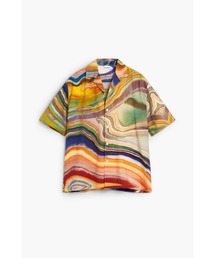 Desigual（デシグアル）の「マーブル ウェーブ 総柄プリント 半袖シャツ【2026秋冬新作】（シャツ/ブラウス）」