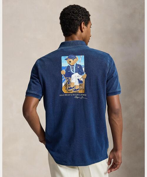 POLO RALPH LAUREN(ポロ ラルフ ローレン)の「クラシック フィット Polo ベア メッシュ ポロシャツ(ポロシャツ・メンズ・ネイビー系1・L/M/S/XS/XL/XXL)」の4枚目の写真