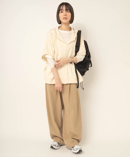 RNA-N(アールエヌエーエヌ)の「R4492 綿麻サニードライソフトバレルパンツ(その他パンツ・レディース・ベージュ/スミクロ/ブラック・FREE)」の21枚目の写真