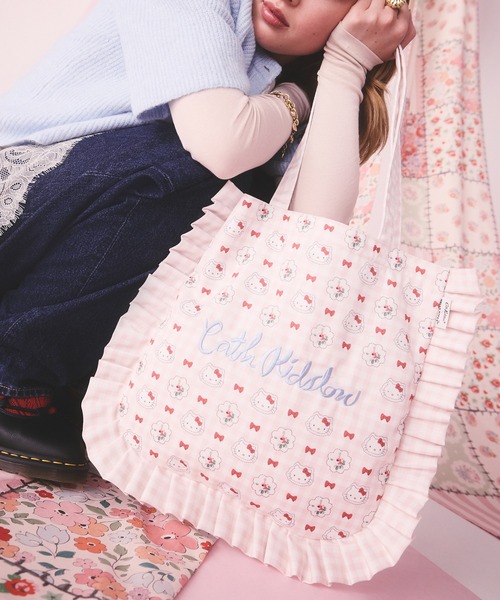 Cath Kidston × Hello Kitty フリルトートバッグ（トートバッグ 