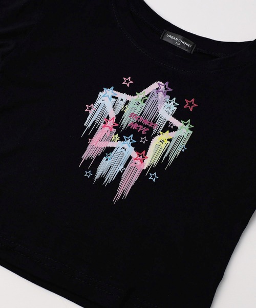 URBAN CHERRY（アーバンチェリー）の「ポップスターロゴプリントクロップドトップス（Tシャツ/カットソー・キッズ・ホワイト/ブラック・160cm/150cm/140cm/130cm/120cm/110cm）」の13枚目の写真