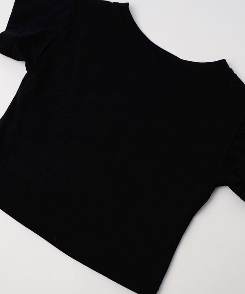 URBAN CHERRY（アーバンチェリー）の「ポップスターロゴプリントクロップドトップス（Tシャツ/カットソー・キッズ・ホワイト/ブラック・160cm/150cm/140cm/130cm/120cm/110cm）」の17枚目の写真