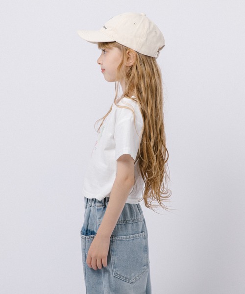 URBAN CHERRY（アーバンチェリー）の「ポップスターロゴプリントクロップドトップス（Tシャツ/カットソー・キッズ・ホワイト/ブラック・160cm/150cm/140cm/130cm/120cm/110cm）」の5枚目の写真