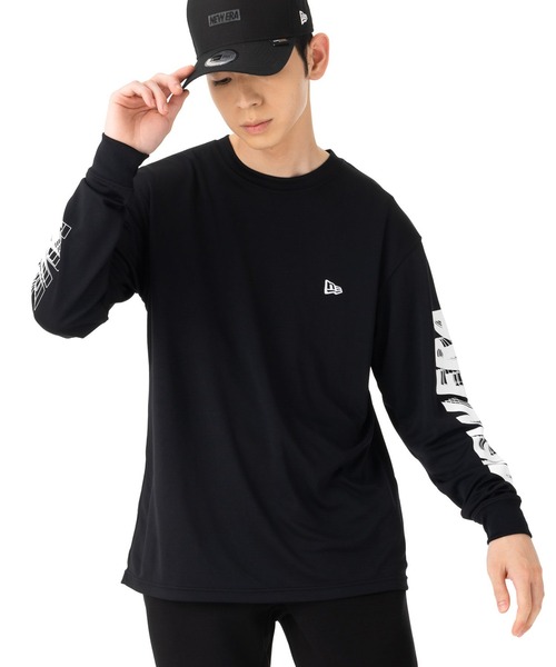 NEW ERA(ニューエラ)の「ニューエラ パフォーマンスアパレル 長袖TシャツロンT 袖ロゴ(Tシャツ/カットソー・メンズ・ブラック・XL/L/M/S/XXL)」の17枚目の写真