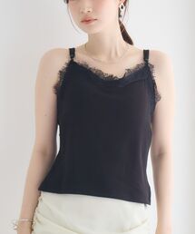 【48H限定価格】レースドッキングカップ付キャミ