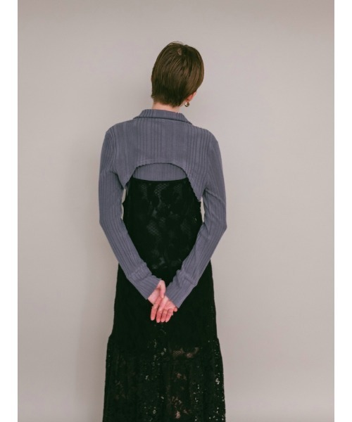 sahara(サハラ)の「【26AW PRE ORDER】Lace Switching Dress(ワンピース・レディース・ブラック/オフホワイト/ブラウン・FREE)」の9枚目の写真