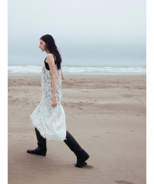 sahara(サハラ)の「【26AW PRE ORDER】Lace Switching Dress(ワンピース・レディース・ブラック/オフホワイト/ブラウン・FREE)」の21枚目の写真