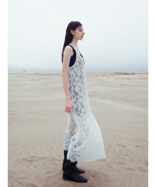 sahara(サハラ)の「【26AW PRE ORDER】Lace Switching Dress(ワンピース・レディース・ブラック/オフホワイト/ブラウン・FREE)」の22枚目の写真