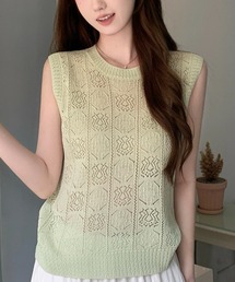 透かし編みノースリーブニット」に該当するファッション通販 - ZOZOTOWN