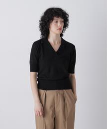 YLEVE / SILK LINEN NEP POLO