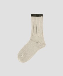 TIPPED COTTON RIB SOCK