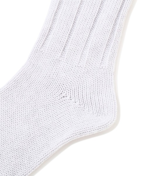 MHL.(エムエイチエル)の「TIPPED COTTON RIB SOCK(ソックス/靴下・レディース・ベージュ/グレー/アイボリー・FREE)」の5枚目の写真