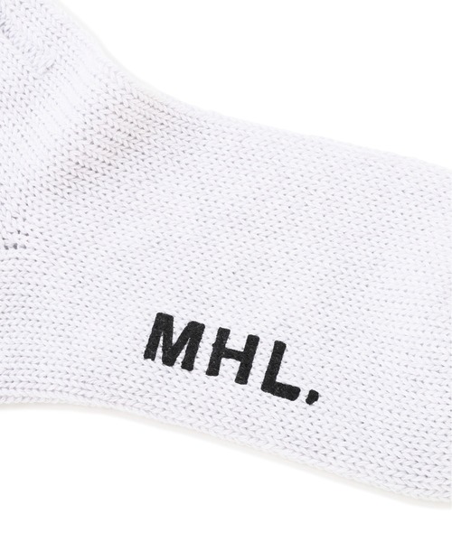 MHL.(エムエイチエル)の「TIPPED COTTON RIB SOCK(ソックス/靴下・レディース・ベージュ/グレー/アイボリー・FREE)」の7枚目の写真