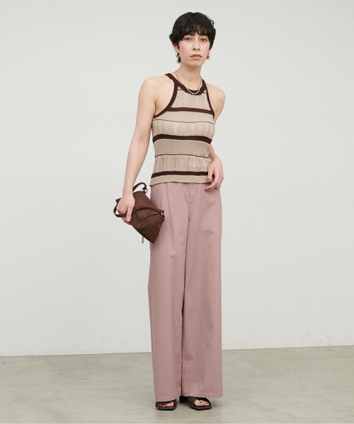 LARUTA（ラルータ）の「【LARUTA】ワイドバギーパンツ（その他パンツ・レディース・ピンク/ライトベージュ・MEDIUM/LARGE）」の10枚目の写真