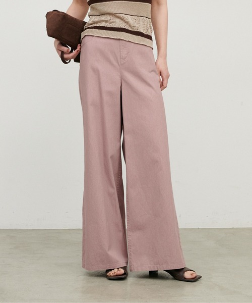 LARUTA（ラルータ）の「【LARUTA】ワイドバギーパンツ（その他パンツ・レディース・ピンク/ライトベージュ・MEDIUM/LARGE）」の9枚目の写真