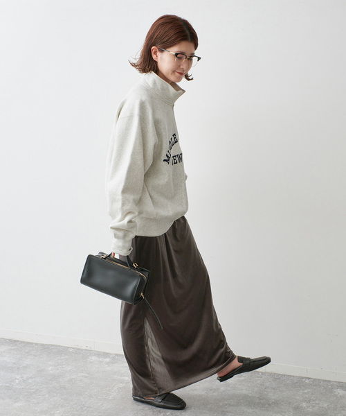 Spick & Span(スピックアンドスパン)の「ベロアイージースカート(スカート・レディース・チャコールグレー/ブラック・36/38)」の20枚目の写真