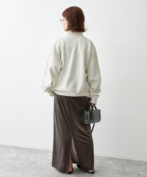 Spick & Span(スピックアンドスパン)の「ベロアイージースカート(スカート・レディース・チャコールグレー/ブラック・36/38)」の19枚目の写真