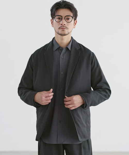 LIL VENDARS(リルヴェンダース)の「Buyer's Select /【セットアップ 2点セット】【防シワ】ウール混シングルテーラードジャケット+2タックストレートパンツ(セットアップ・メンズ・ブラック/チャコール/ブラウン・L/M/S/XL)」の4枚目の写真