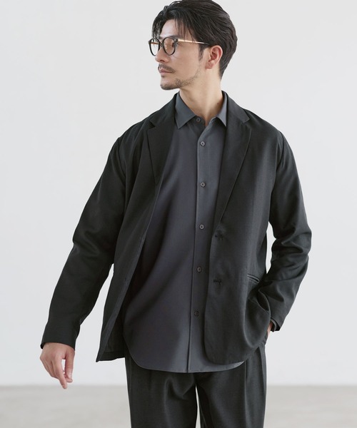 LIL VENDARS(リルヴェンダース)の「Buyer's Select /【セットアップ 2点セット】【防シワ】ウール混シングルテーラードジャケット+2タックストレートパンツ(セットアップ・メンズ・ブラック/チャコール/ブラウン・L/M/S/XL)」の6枚目の写真