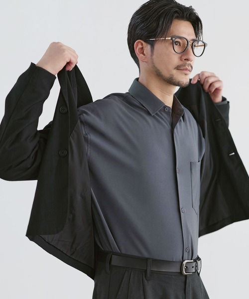 LIL VENDARS(リルヴェンダース)の「Buyer's Select /【セットアップ 2点セット】【防シワ】ウール混シングルテーラードジャケット+2タックストレートパンツ(セットアップ・メンズ・ブラック/チャコール/ブラウン・L/M/S/XL)」の7枚目の写真