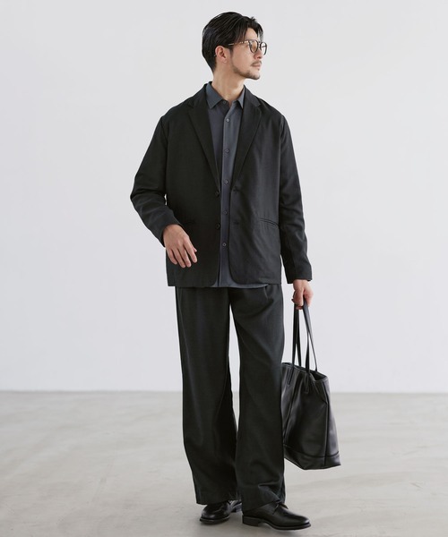 LIL VENDARS(リルヴェンダース)の「Buyer's Select /【セットアップ 2点セット】【防シワ】ウール混シングルテーラードジャケット+2タックストレートパンツ(セットアップ・メンズ・ブラック/チャコール/ブラウン・L/M/S/XL)」の15枚目の写真