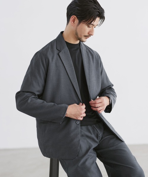 LIL VENDARS(リルヴェンダース)の「Buyer's Select /【セットアップ 2点セット】【防シワ】ウール混シングルテーラードジャケット+2タックストレートパンツ(セットアップ・メンズ・ブラック/チャコール/ブラウン・L/M/S/XL)」の21枚目の写真