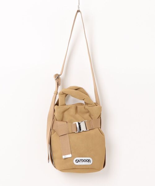 OUTDOOR PRODUCTS(アウトドアプロダクツ)の「【OUTDOOR PRODUCTS / アウトドアプロダクツ】2way Belt Tote Bag / ヌバック ベルトミニトートバッグ(トートバッグ・メンズ・ブラック/ベージュ/グレー・FREE)」の3枚目の写真