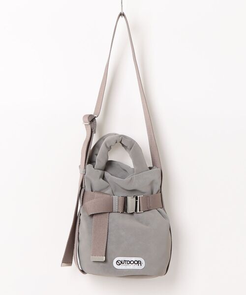 OUTDOOR PRODUCTS(アウトドアプロダクツ)の「【OUTDOOR PRODUCTS / アウトドアプロダクツ】2way Belt Tote Bag / ヌバック ベルトミニトートバッグ(トートバッグ・メンズ・ブラック/ベージュ/グレー・FREE)」の2枚目の写真