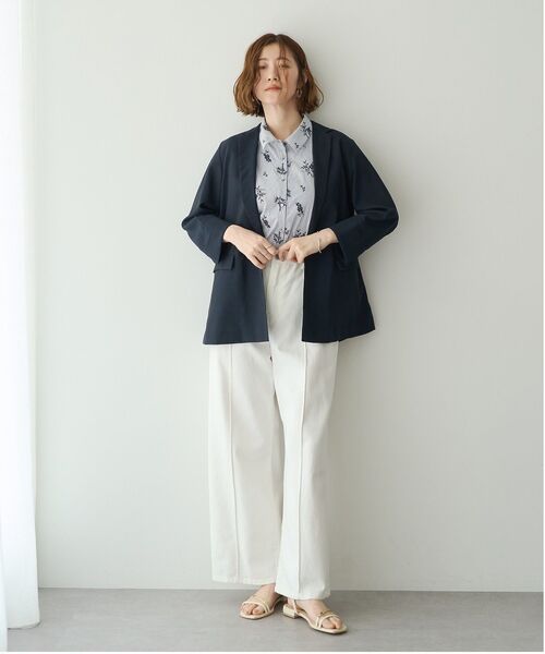 YECCA VECCA(イェッカヴェッカ)の「【UVカット】リネンライクジャケット(テーラードジャケット・レディース・ライトグレー/ネイビー/ブラウン・FREE)」の22枚目の写真
